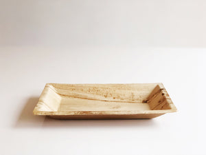 Medium Cuadra palm leaf rectangular plate 12x17cm