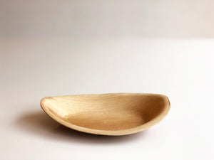 Medium ellipse biodegradable palm leaf serving bowl 19x13cm