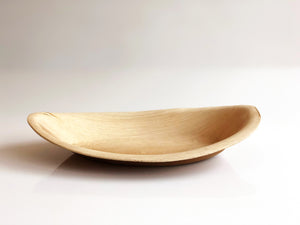 Medium ellipse biodegradable palm leaf bowl 19x13cm
