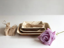 Palm leaf biodegradable plates and bowls with cutlery for weddings events parties